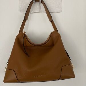Michael Kors Crosby Acorn Leather Shoulder Bag. 14x11x5. Org $298